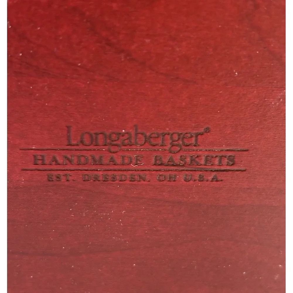 Longaberger Santa Belly Beverage Wine Basket Protector 8
